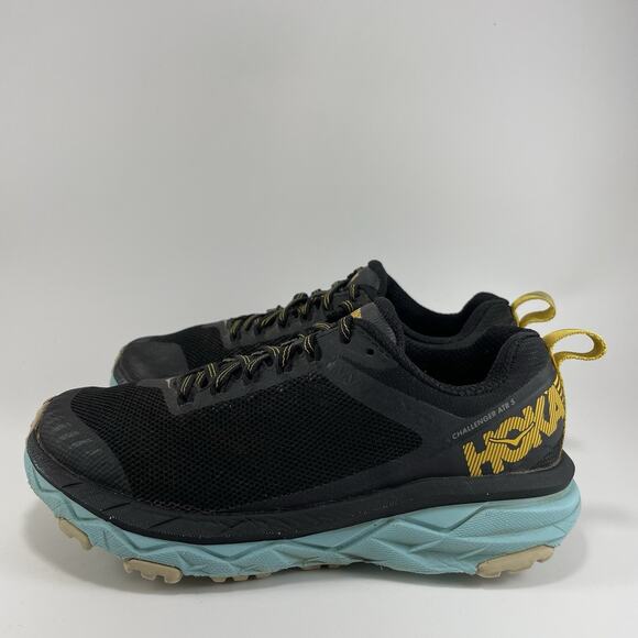 Hoka One One Challenger ATR 5 Running Shoes Womens Size 5 D Wide Black Blue - Picture 3 of 11